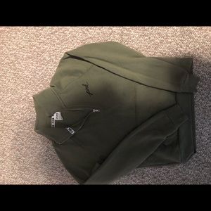 Army green vs pink sweater